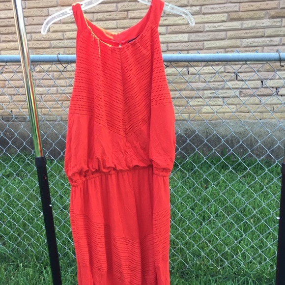 Spenser Jeremy Dresses & Skirts - Orange Spenser Jeremy Halter Dress